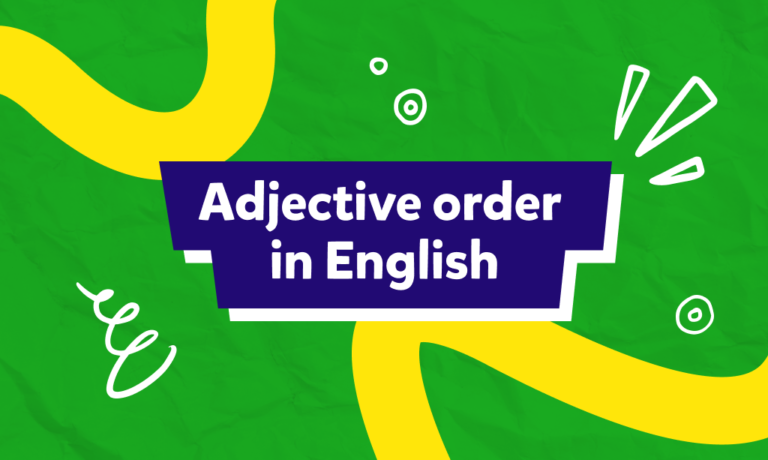 Ordinea adjectivelor în limba engleză